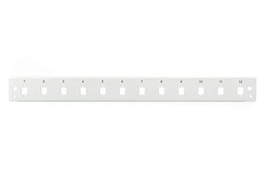 Digitus Patch Panel Keystone για Rack 1U 12 Θυρών Γκρι