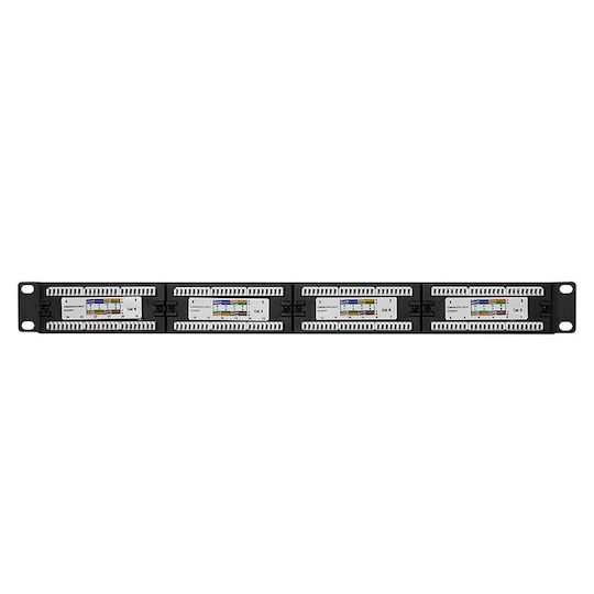 LogiLink Patch Panel Unshielded για Rack 1U 19" 24 Θυρών cat6 Μαύρο