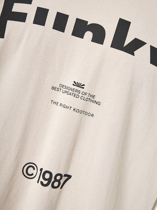 T-shirt Μπεζ
