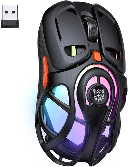 Onikuma DM02 Kabelloses RGB Gaming Maus 12800 DPI Schwarz