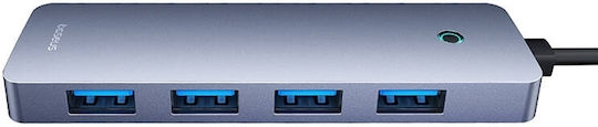 Baseus 5 Port USB 3.0 Hub with USB-A Connection Gray