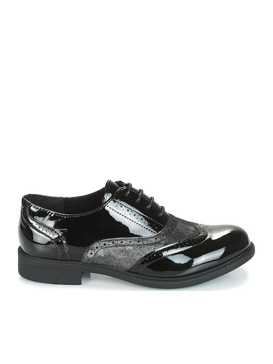 Jassessa Γυναικεία Oxfords σε Μαύρο Χρώμα