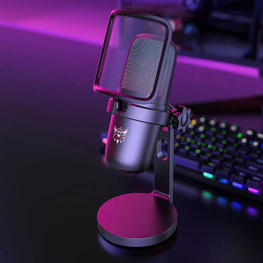 Onikuma M-730 RGB Δυναμικό Mikrofon mit USB Type-C Tischplatte