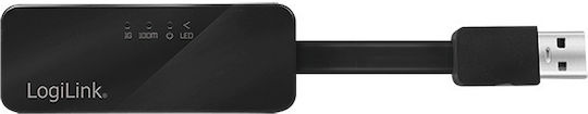 LogiLink UA0184A USB-C Netzwerkadapter mit Verkabelter Verbindung Gigabit Ethernet
