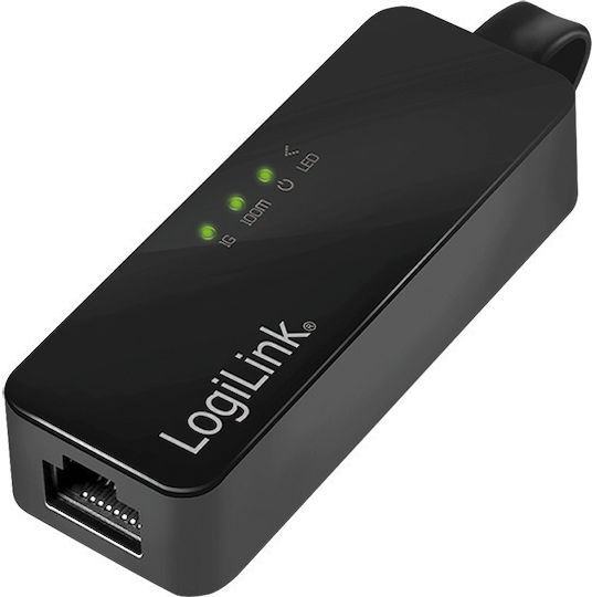 LogiLink UA0184A USB-C Netzwerkadapter mit Verkabelter Verbindung Gigabit Ethernet