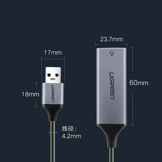 Ugreen 50922 USB Network Adapter with Wired Gigabit Ethernet Connection