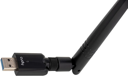 Cudy WU1400 USB Network Adapter with Wireless Wi-Fi Connection 1300Mbps and Detachable Antenna