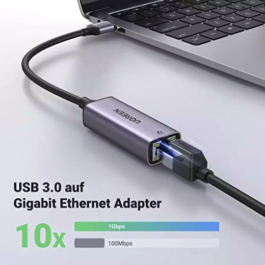 Ugreen 50922 USB Network Adapter with Wired Gigabit Ethernet Connection