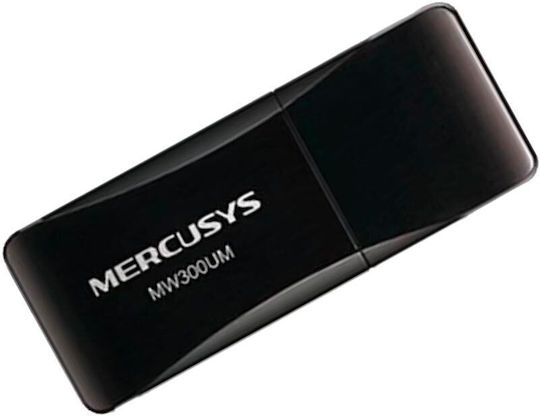 Mercusys N300 USB Netzwerkadapter mit Drahtloser Verbindung Wi-Fi 300Mbps (v1)