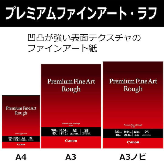 Canon FA-RG1 Hârtie Foto Premium Fine Art Smooth A3+ 320gr/m² pentru Imprimante Jet de cerneală 25 de hârtie fotografică