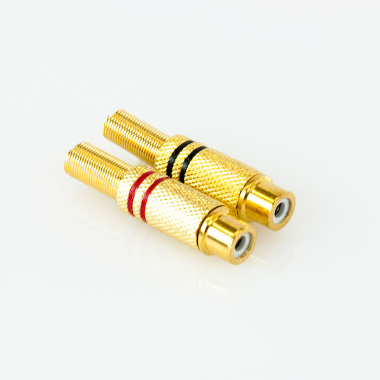 Master Audio Ma286 Gold Female Rca Connector Cable
