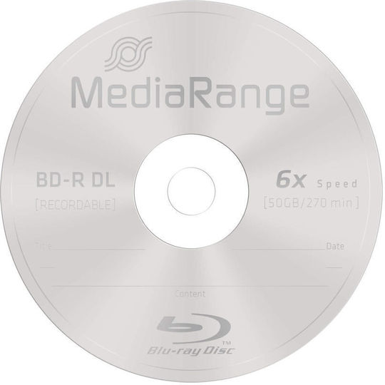 MediaRange Записваемо BD-R 6x Двуслоен 50ГБ 1бр