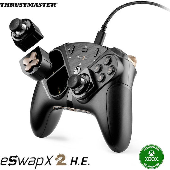 Thrustmaster ESWAP X2 H.E Controler Cu Fir Cu Stick-uri Cu Efect Hall Pentru PC / Xbox Series Negru