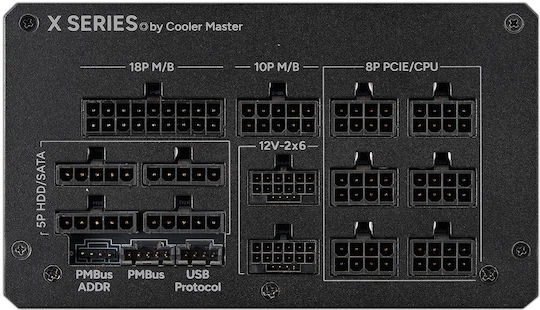 CoolerMaster X Mighty Platinum 2000 2000W Black Computer Power Supply Full Modular 80 Plus Platinum