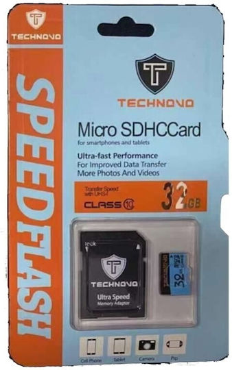 Technovo Micro microSDHC 8GB Klasse 10 mit Adapter