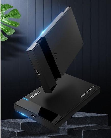 Ugreen Твърд диск кутия 2.5" SATA III с връзка USB 3.0 в Черен цвят