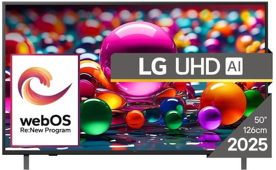 LG Smart Television 50" 4K UHD LED AI UA75 HDR (2025)