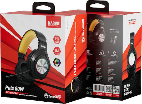 Marvo HG9084W Ασύρματο Over Ear Gaming Headset με σύνδεση Bluetooth / USB