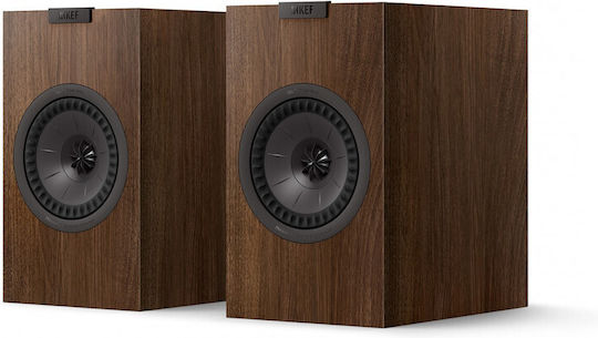 Kef Q1 Meta Pair of Hi-Fi Speakers Bookself 2 No of Drivers W18xD27.7xH30.2cm. Walnut / Brown