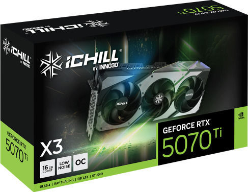 Inno 3D GeForce RTX 5070 Ti 16GB GDDR7 iChill X3 Κάρτα Γραφικών