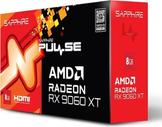 Sapphire Radeon RX 9060 XT 8GB GDDR6 Pulse Graphics Card