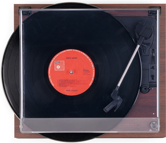 Audizio Reno 102.088 Грамофон с Задвижване с Ремък, Предусилване и Вградени Говорители Златист