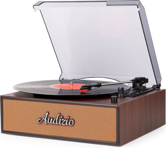 Audizio Reno 102.088 Грамофон с Задвижване с Ремък, Предусилване и Вградени Говорители Златист