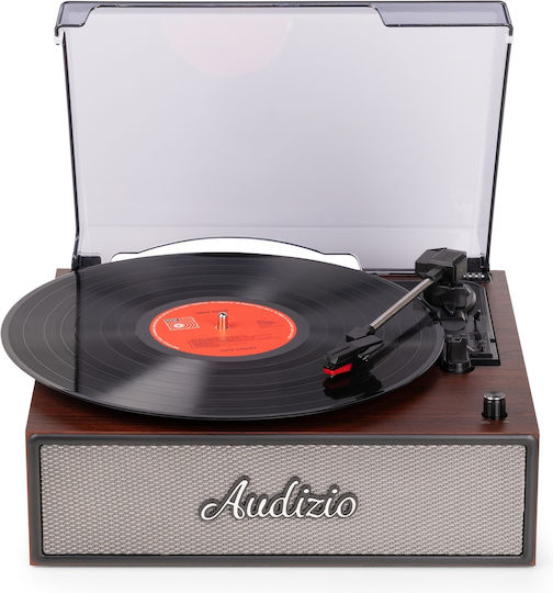 Audizio Reno 102.084 Πικάπ με Belt Drive, Προενίσχυση και Ενσωματωμένα Ηχεία Καφέ