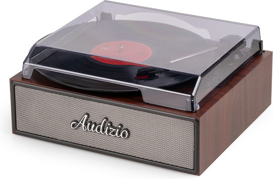 Audizio Reno 102.084 Πικάπ με Belt Drive, Προενίσχυση και Ενσωματωμένα Ηχεία Καφέ