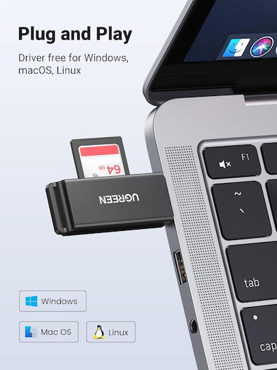 Ugreen Card Reader USB 3.0 για SD/microSD