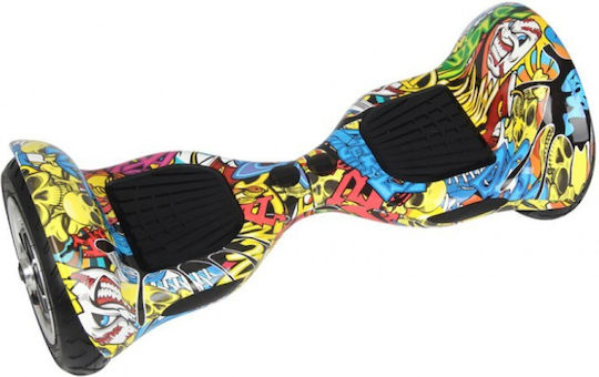 Smart Balance Wheel 10" Graffiti Hoverboard με 15km/h Max Ταχύτητα και 20km Αυτονομία Πολύχρωμο