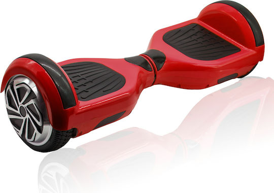 Smart Balance Wheel HB40 cu Ghidon și Geantă de Transport Hoverboard cu Viteză Maximă 20 km/h și Autonomie Maximă 20 km în Culoare Roșie cu Scaun