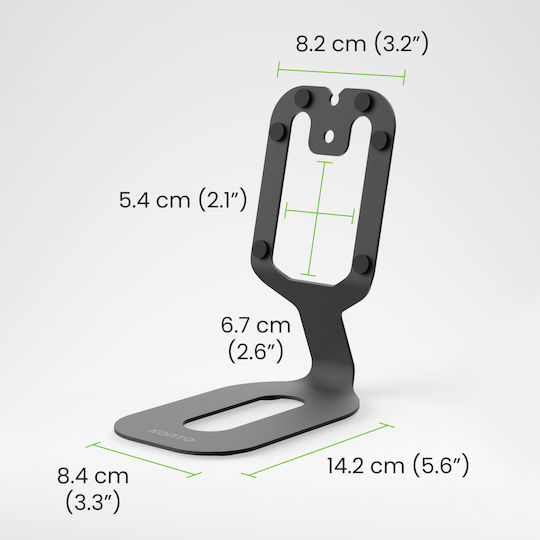 Kanto Desktop Speaker Stand (1 Piece) in Black Color