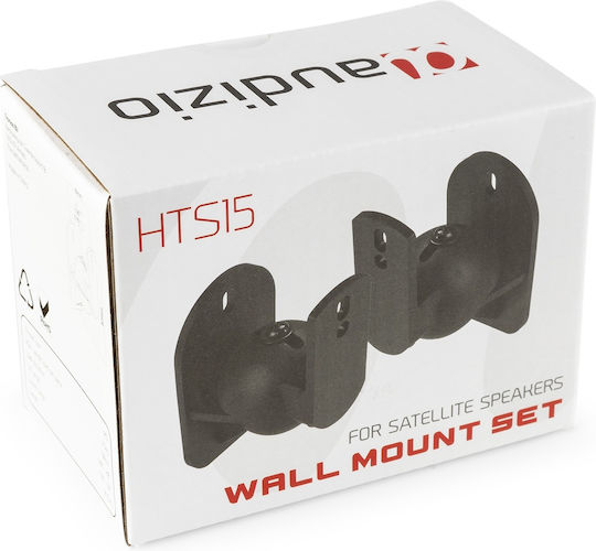 Audizio Wall Mounted Speaker Stands HTS15 Pair In Black Color