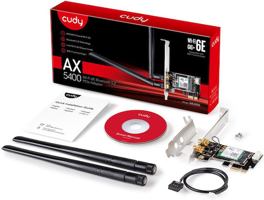 Cudy Wireless Card Wi‑Fi 6 (5400Mbps) PCI-e Card