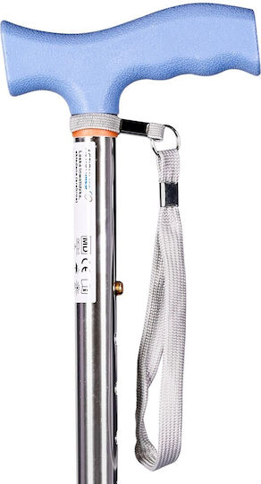 Μπαστούνι Περιπάτου Folding Walking Stick Actionmed Silver