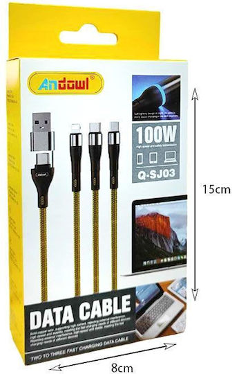 Andowl USB to Type-C 1.2m Cable (Q-SJ03)