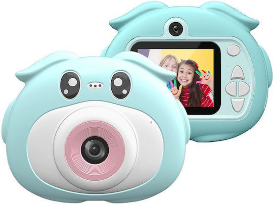 Andowl CP01B Compact Φωτογραφική Μηχανή 12MP και Ανάλυση Video Full HD (1080p) Μπλε