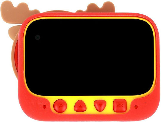 C7 Reindeer Compact Φωτογραφική Μηχανή 48MP με Οθόνη 2.4" και Ανάλυση Video Full HD (1080p) Κόκκινη