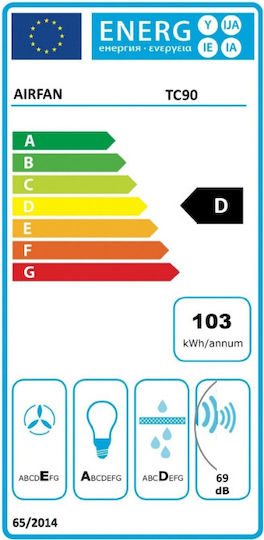 Airfan Stand Alone Abzugshaube 90cm Braune TC90BR