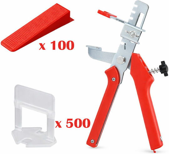 Pro Tile Leveling System Pliers 500 Clips 1 Mm 100 Wedges