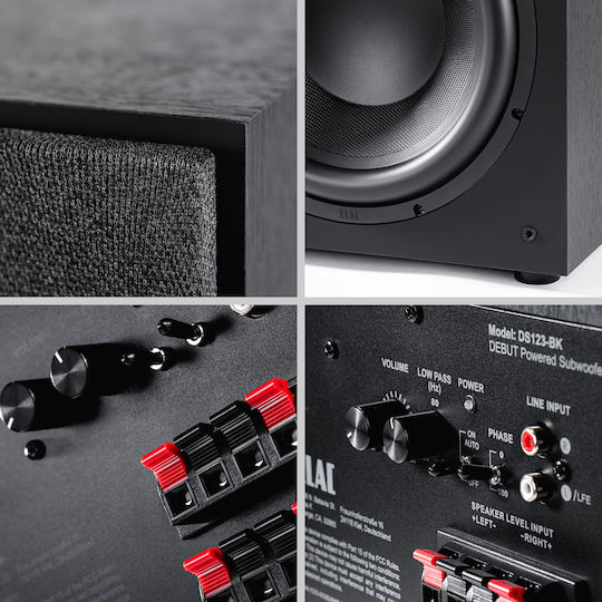 Elac Debut DS123 Active Subwoofer With 12" Speaker 400W Black