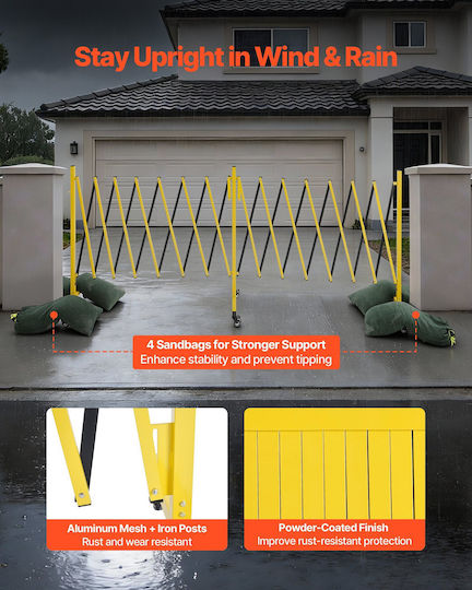 Vevor Garden Fencing Material Made of Yellow Metal