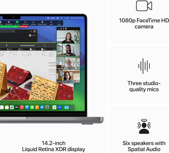 Apple MacBook Pro (2023) 14.2" Retina Display 120Hz (M3-8-Core/8GB/1TB SSD/10-Core Apple Graphics Card) with 70W Charger Space Gray (English US Keyboard)