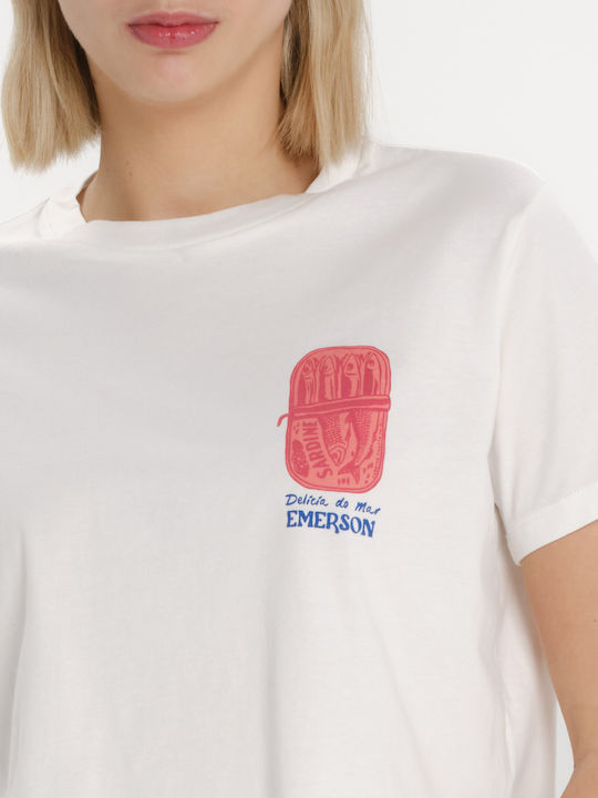 Γυναικείο Crop Top Βαμβακερό Κοντομάνικο Λευκό