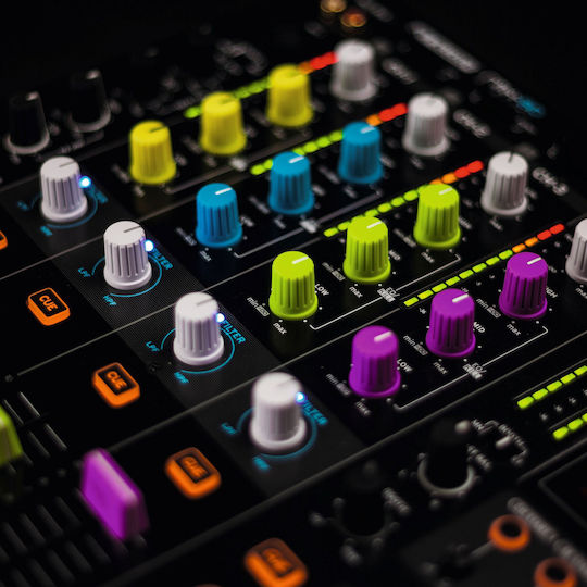 Reloop Комплект Капачки За Копчета 8 Брой Капачки За Кабели 8 Бр Лилави