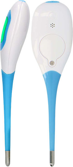Fysic Digital Thermometer Backlit Display Fever Alarm White Blue