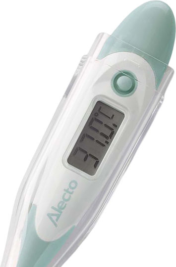Alecto Digital Thermometer Flexibler Tip Speicher Fieber Alarm Grüne