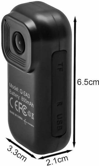 Andowl Q-SA3 128GB Action Camera 4K Ultra HD Μαύρη