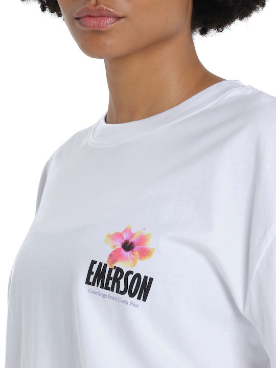 Γυναικείο T-shirt Floral Λευκό